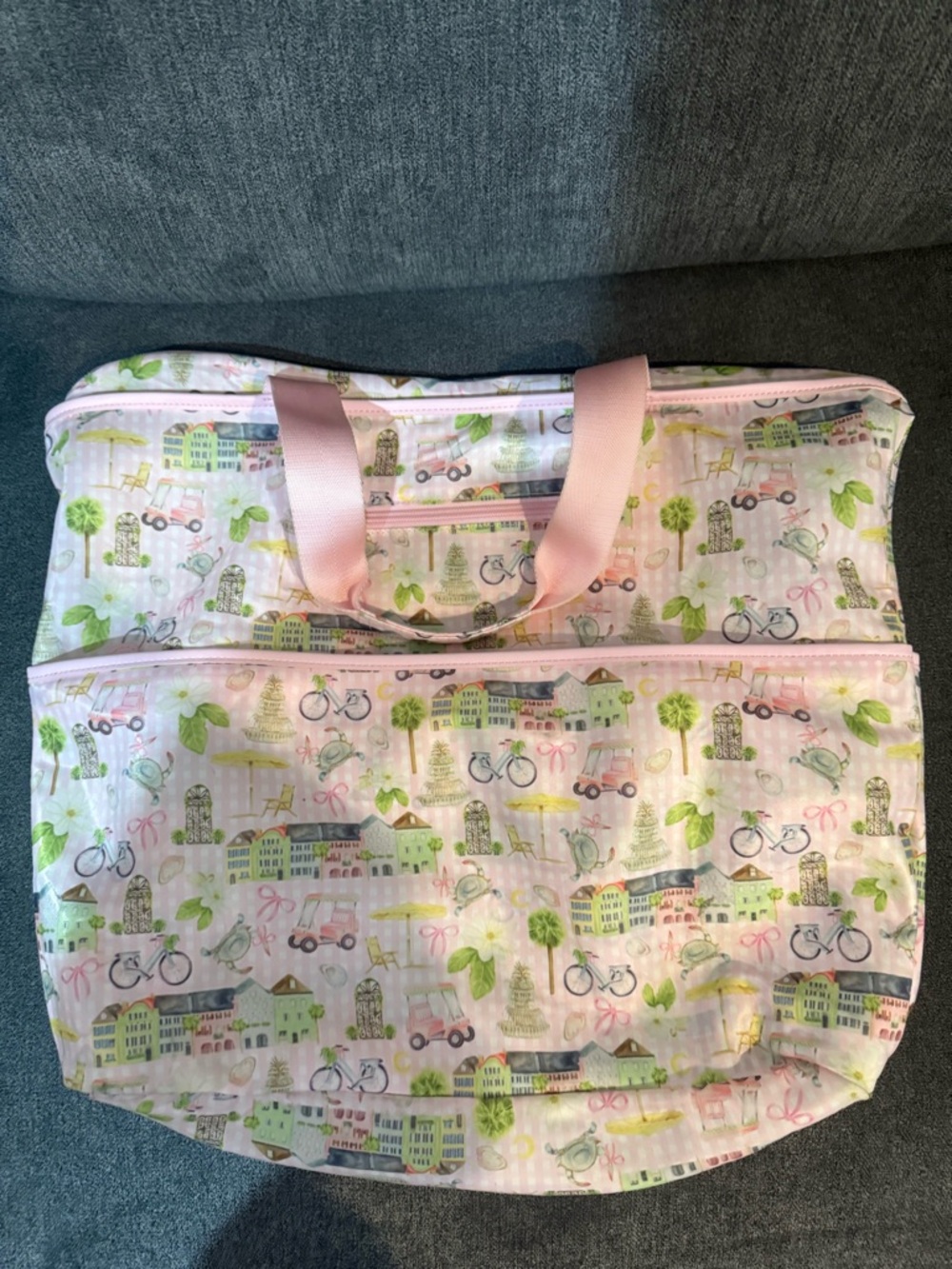 NEW WITH TAGS STONEY CLOVER CHARLESTON OPENING SPECIAL PRINT UTILITY TOTE